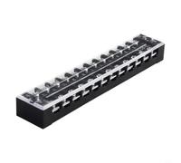 Connecteur Terminal 25A 12 Paires avec Couvercle Transparent | Double rangée, 12 positions, 600V 25A, isolation paire par paire, de fixation stables