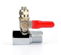 Connecteur trois voies pour purificateur d'eau avec interface de robinet à boisseau sphérique et support pour plomberie standard 3/4"
