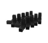 Connecteur Tube Carré 20mm, Raccord Trois Voies Angle Droit | Joint Noir pour Étagères, et Rampes, Structure Compacte, Coins Stables, Assemblage Intérieur DIY Rapide