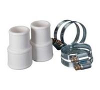 Gre Kit de raccordement AR511 – 2 connecteurs + 4 colliers Ø 32–38 mm Blanc