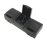 PRISE A POSER ANTHRACITE TRIPLE AVEC AQUANT 2K 5043-17