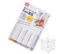 Connecteurs cubiques métalliques, clips de jonction robustes et serrés, matériau métallique de 2 x 2 cm, accessoire de grille métallique de rangement, outil de montage, outil de montage, solution pour