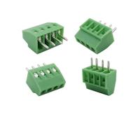 Connecteurs De Bornier à Vis KF128 Mini borne à vis PCB 2,54 mm 5/10 pièces | Connecteur 2P-16P au pas de 0,1" for assortiment de fils(4Pin,10Pcs)