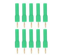 Connecteurs de Bouchons de Banane, Adaptateur Féminin de 10pcs 2 Mm à 4 Mm, Laiton plaqué or, Cote de 30 V-60V 10A, Sonde de Test de Test Isolée pour les Instruments Multimètres,