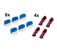 Connecteurs de câble - 3M - Scotchlok 314/951 - 6x Bleu - 4x Rouge - Pour Husqvarna Tondeuses