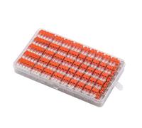 Connecteurs de fils rapides type presse, ensemble 75 ou 90 pièces, bornes dérivation à 2/3 voies, plage 0,14 4 mm², cuivre épais Barrette de connexion(90 pcs)