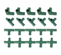 Connecteurs de jardinage 11 mm pour assemblage de cadre de serre et systèmes d'arrosage de jardin avec performance durable en plastique PP (E)
