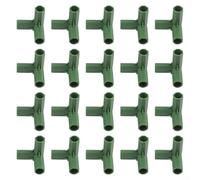 Connecteurs de jardinage de 11 mm pour assemblage de cadre de serre et systèmes d'arrosage de jardin avec performance durable en plastique PP (A)