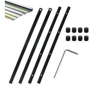 Connecteurs de Rail de Guidage pour Makita, Guide Rail, 4Pcs | Robuste avec Clé Hexagonale et Vis pour Rails Droits et Coudés Compatible pour Festool P-45777 und pour Makita