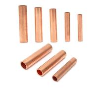Connecteurs de tubes en cuivre série GT, 250 pièces, 1,5 à 6 mm², for sertissage, rouge délavé l'acide, thermorétractables, câblage bout et parallèle Barrette de connexion