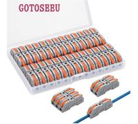 Connecteurs Electriques Rapide avec Levier,Bornes de Connexion Automatique,Peut être Librement Combiné,26 Pièces Assortiment,Cuivre