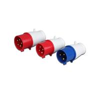 Connecteurs extérieurs étanches et anti-poussière à 3 et 4 broches Connecteurs industriels et coupleurs étanches.(32A*4coreindustrialplug380V-415V)