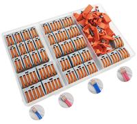 Connecteurs pour fils, ensemble de 35 bornes de connexion rapide, assortiment de vis à levier et de guides