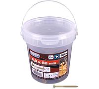 Connex B30114 Lot de 100 Vis galvanisées pour panneaux de particules PZ 6 x 80 mm