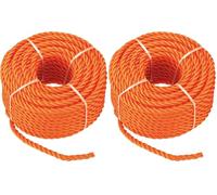 Connex B34082 Corde Multi-Usage Polypropylène 6 mm x 20 m Orange (Lot de 2)