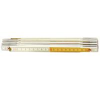 Connex COX700302 Mètre pliant en bois 2 m Blanc