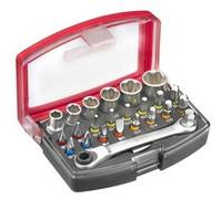 Connex Jeu de mèches COXB973925 – 25 pièces – cliquet inclus