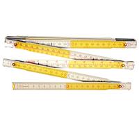 Connex COXT700302 Mètre pliant en bois calibré pour F:B 2 m Blanc
