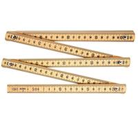 Connex COXT700303 Mètre pliant en fibre de verre 2 m Jaune