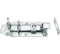 Connex DYB2206011 Verrou de serrure 60 x 160 mm coudé, avec gâche galvanisée, loquet de porte, poignée, serrure de porte, ferrure