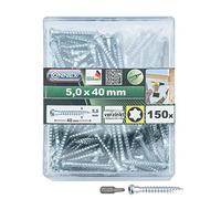 Connex HV4550 Lot de 150 Vis TX 20 avec sous-tête renforcée 5,0 x 40 mm