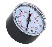 Connexion Arrière du Manomètre, Manomètre Axial, Cadran BSPT Stable de 1/8 Pouces pour une Mesure Précise de la Pression de l'air, de l' et de l'eau (0-60psi,0-4bar)