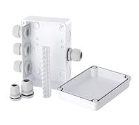 Connexions extérieures Couvercle rabattable avec vis de protection | Câble étanche pour connecteurs pour l'intérieur, l'extérieur, la piscine, les caméras, les lumières de jardin