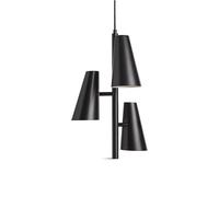 Cono Suspension Noir 3 Abat-jours
