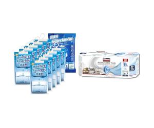 CONOPU Lot de 10x 248g(2.5kg) Déshumidificateurs d'armoire, Absorbeur d'humidité & Rubson AERO 360° TAB, recharges en tabs neutres pour absorbeur d'humidité, ultra absorbantes