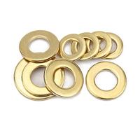 CONPHERON Rondelles Plates, Joint Rondelle Plate en Laiton, Rondelles pour Gonds de Porte (M5*12 * 1.0 mm,100 pcs)