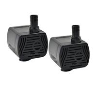 CONQUERALL 2PCS Pompe de puisard miniature sans balais DC 5,5-12V 200L/h, débit réglable, utilisée pour les aquariums, fontaines de jardin et fontaines à chat.