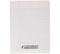 Conquérant 47518 Cahier Classique Piqûre Couverture Polypropylène Rigide Transparente A5+ Papier Vert