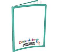 Conquerant Cahier Ardoise Classique – Agrafé 17x22 cm 48 pages 90 g Seyès Aqua