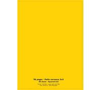 Conquerant Cahier Classique 24 x 32 cm Petits Carreaux 5 mm 96 Pages Agrafées Couverture Polypro Jaune