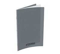 CONQUERANT Cahier Classique 24x32cm Grands Carreaux Seyès 96 Pages Agrafées Couverture Polypro Gris