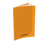 CONQUÉRANT SEPT Lot de 5 Cahiers 24 x 32 96 pages grands carreaux couverture polypro orange