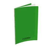Conquerant - Cahier Classique 24 x 32 cm - Grands carreaux Seyès 96 pages - Couverture polypro vert