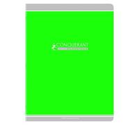 Conquérant Cahier Conquérant Classique Agrafé 24 X 32 Cm 96p 90g Grands Carreaux Vert
