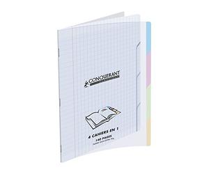 Conquérant Classique Cahier grands carreaux sans spirales 140 Pages 24 x 32 cm Incolore