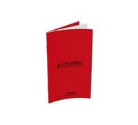Conquerant classique carnet 110 x 170 mm, quadrill,96 pagescouverture en polypro, jaune, agraf, papier de 90 g m2 -400013592
