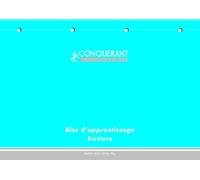 Bloc Ecriture Conquerant Classique Endosse 4 Trous 210X297 Paysage 160P 90G Dl3/10 Aqua