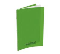 Conquérant Lot de 10 Cahiers Classique A4 Grands Carreaux Seyès 96 Pages Agrafées Couverture Polypro Vert