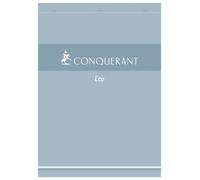 Conquérant Lot de 20 Bloc-Notes Eco A4 Petits Carreaux 5mm 200 Pages Agrafées Tête Couverture Carte Bleue