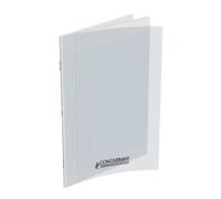 Conquérant Lot de 20 Cahiers Classique 24 x 32 cm Grands Carreaux Seyès 48 Pages Agrafées Couverture Polypro Incolore, 400108147