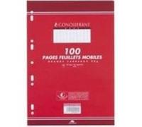Conquerant sept - conquerant sept feuillets mobiles 170 x 220 sèyes, 90 gr, 200 pages, hamelin (755) 100100398 G
