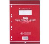 Conquerant sept - conquerant sept feuillets mobiles 210 x 297 sèyes, 90gr 200 pages hamelin (759) 100102150 G
