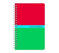 CONQUÉRANT SEPT Lot de 10 Carnets reliure intégrale 9x14 cm 180 p 70g petits carreaux