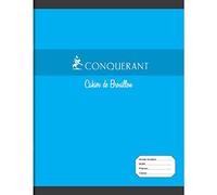 CONQUÉRANT SEPT Lot de 20 Cahiers de brouillon 17x22cm 96 Pages 56g grands carreaux bleu