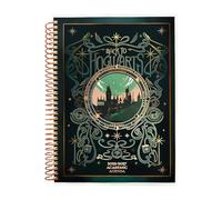 ConQuest Journals Agenda scolaire Harry Potter 2026-2027 de Poudlard, juillet à juin, 21,6 x 16,5 cm, à spirales, pages hebdomadaires/mensuelles, feuilles autocollantes, fournitures scolaires, sous