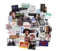 Conquest Journals Supernatural Winchester Brothers Lot de 50 autocollants en vinyle, imperméables et résistants aux UV, parfaits pour tous vos gadgets